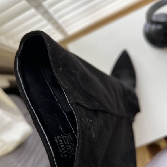 (USED) Jessica Simpson Saferra Suede Black Boot - Picture 13 of 16